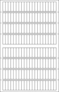 1.75x0.5 VP on 17 Sheet Labels - Rectangle - SL9105HP (HORIZONTAL PERF)